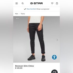 G-Star Bronson Slim Black Chinos